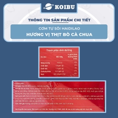 YIHAI - Cơm tự sôi Haidilao hương vị Bò cà chua, Cơm tự sôi Hadilao bò cà chua - 180g/hộp - 00837
