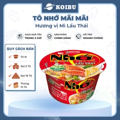 ACECOOK - Mì Nhớ Mãi Mãi hương vị Lẩu thái tôm, Tô Nhớ Mãi Mãi mì lẩu thái tôm, Mì Nhớ ăn liền - 84g/tô - 00024