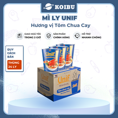 UNI-PRESIDENT - Mì Unif ly hương vị Tôm Chua Cay, Mì ly tôm chua cay, Dzai Dzai ly tôm chua cay - 62g/ly - 00464