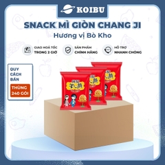 MENGZHOU - Snack mì giòn Chang Ji hương vị Bò kho, Snack mì gạch cua Chang Ji, Mì Trung Quốc - 25g/gói - 00162