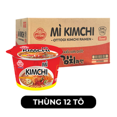 OTTOGI - Mì tô Ottogi hương vị Kim chi, Ottogi mì tô Kim chi Ottogi, Mì Kim chi Ottogi Hàn Quốc - 105g/tô - 00427