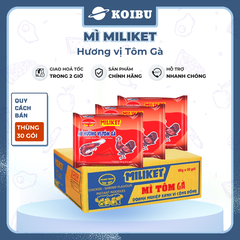 COLUSA - Mì Miliket hương vị Tôm gà, Miliket mì tôm gà Miliket, Mì ăn liền Miliket, Mì gói Miliket - 65g/gói - 00811