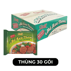 UNI-PRESIDENT - Mì Unif hương vị Bò Rau Thơm - Mì ăn liền Unif, Mì Unif gói bò rau thơm - 72g/gói - 00292