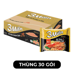 UNIBEN - Mì 3 Miền Gold hương vị Tôm Chua Cay Đặc Biệt, 3 Miền Gold Tôm Chua Cay Đặc Biệt - 75g/gói - 00352
