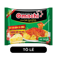 MASAN - Mì trộn Omachi gói trộn hương vị xốt Spaghetti, Omachi Mì gói trộn hương vị Spaghetti -  90g/gói - 00118