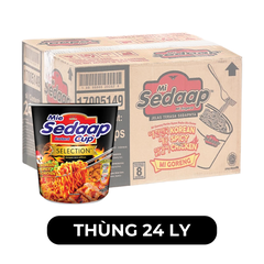 SEDAAP - Mì trộn Sedaap ly vị gà cay Hàn Quốc (ly đen), Mì Sedaap ly trộn gà cay Hàn Quốc, Mì ly trộn Sedaap gà cay Hàn Quốc, Mì xào Sedaap gà cay Hàn Quốc - 81g/ly - 00287