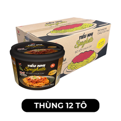 UNI PRESIDENT - Mì tô Tiểu Nhị Spaghetti Bò sốt chua cay, Mì tô Spaghetti Bò sốt chua cay Tiểu Nhị - 105g/tô - 00463
