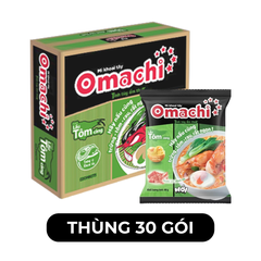 MASAN - Mì khoai tây Omachi hương vị Lẩu Tôm Càng, Mì Omachi lẩu tôm càng gói, Mì Omachi ăn liền - 80g/gói - 00116