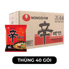 NONGSHIM - Mì Shin Ramyun hương vị Cay, Mì Shin cay truyền thống, Mì Shin cay Hàn Quốc ăn liền  - 120g/gói - 00441