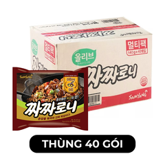 SAMYANG FOOD - Mì trộn Samyang Chacharoni hương vị Tương tàu, Mì tương tàu dầu olive Samyang Chacharoni - 140g/gói - 00429