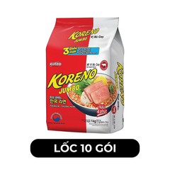 PALDO - Mì Koreno Jumbo hương vị Bò cay, Mì bò cay Koreno Jumbo, Mì ăn liền Koreno Jumbo, Mì Hàn Quốc - 100g/gói - 00381