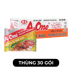 A ONE - Mì A-One gói hương vị Thịt xào, Mì thịt xào A-One ăn liền, Mì ăn liền A-One, Mì gói Aone - 85g/gói - 00515