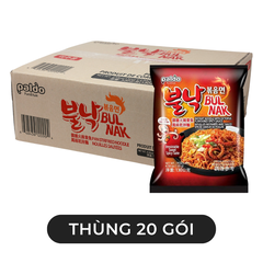 PALDO - Mì trộn rất cay Bul Nak hương vị Bạch tuộc, Mì trộn cay Bulnak bạch tuột, Mì cay Hàn Quốc - 130g/gói - 00572