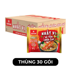 VIFON - Mì Nhất Vị hương vị Tôm chua cay, Mì tôm chua cay Nhất Vị ăn liền, Mì Vifon tôm chua cay - 60g/gói - 00274