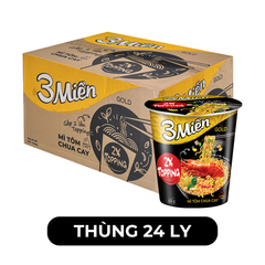 UNIBEN - Mì ly 3 Miền Gold Tôm chua cay đặc biệt, Mì ly Tôm chua cay đặc biệt 3 Miền Gold ly ăn liền - 65g/ly - 00360