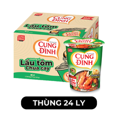 AFOTECH - Mì ly Cung Đình Lẩu tôm chua cay, Mì ly Tôm chua cay Cung Đình, Mì Tôm chua cay Cung Đình - 71g/ly - 00308