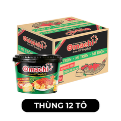 MASAN - Omachi tô trộn hương vị Xốt Spaghetti - Mì tô Omachi, Mì trộn Omachi tô xốt Spaghetti - 105g/tô - 00104