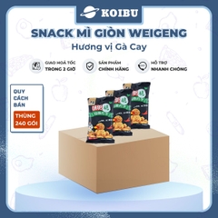 ANHUI - Snack mì giòn WeiGeng hương vị Gà cay, Snack mì gà cay WeiGeng, Mì trẻ em Trung Quốc - 25g/gói - 00501