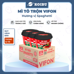 VIFON - Mì tô trộn Vifon hương vị Spaghetti, Mì trộn Vifon Spaghetti, Vifon tô mì Spaghetti trộn - 105g/tô - 00532