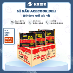 ACECOOK - Mì nấu Acecook Deli không gói gia vị, Mì nấu không gia vị Acecook Deli, Mì nấu 4 phút Acecook Deli - 100g/gói - 00893
