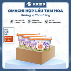 MASAN - Omachi Lẩu Tam Hoa hương vị tôm càng (có tôm thật), lẩu Omachi sợi Tam Hoa tôm càng thật ăn liền - 121g/hộp - 00891