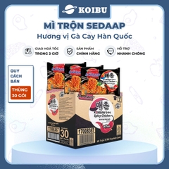 SEDAAP - Mì trộn Sedaap hương vị Gà cay Hàn Quốc, Mì Sedaap mì trộn Gà cay Hàn Quốc Sedaap ăn liền - 87g/gói - 00282