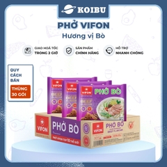 VIFON - Phở Vifon hương vị Bò, Vifon phở bò Vifon Phở ăn liền Vifon Phở thịt bò Vifon, Phở gói ăn liền - 65g/gói - 00169
