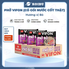 VIFON - Phở Vifon có gói xốt thịt hương vị Bò, Phở bò Vifon có gói nước cốt thịt, Phở ăn liền Vifon - 75g/gói - 00779