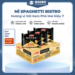 ACECOOK - Mì spaghetti Bistro Xốt kem phô mai kiểu Ý, mì spaghetti Bistro hương vị xốt phô mai, mì spaghetti xốt kem phô mai Bistro - 100g/gói - 00074