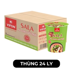 VIFON - Mì chay Sala Vifon ly hương vị lẩu thái, mì chay Sala ly Vifon, mì chay Sala Vifon lẩu thái ly - 60g/ly - 00233