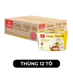 VIFON - Cháo Vifon tô có gói thịt thật vị Gà, Cháo Gà tô Vifon, Cháo Vifon tô ăn liền - 70g/tô - 00497