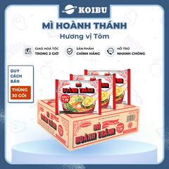 ACECOOK - Mì Hoành Thánh hương vị Tôm, Mì Hoành Thánh tôm ăn liền, Mì vằn thắn tôm Acecook ăn liền - 79g/gói - 00032