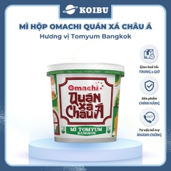 MASAN - Mì hộp Omachi quán xá châu Á hương vị Tomyum Bangkok, Hộp đồ ăn Omachi quán xá châu Á - 96g/gói - 00810