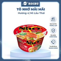 ACECOOK - Mì Nhớ Mãi Mãi hương vị Lẩu thái tôm, Tô Nhớ Mãi Mãi mì lẩu thái tôm, Mì Nhớ ăn liền - 84g/tô - 00024