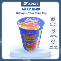 UNI-PRESIDENT - Mì Unif ly hương vị Tôm Chua Cay, Mì ly tôm chua cay, Dzai Dzai ly tôm chua cay - 62g/ly - 00464