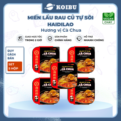 YIHAI - Lẩu rau củ tự sôi Haidilao hương vị cà chua, Hadilao Lẩu rau củ cà chua Hadilao ăn liền - 205g/hộp - 00830