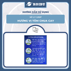 UNI-PRESIDENT - Mì Unif ly hương vị Tôm Chua Cay, Mì ly tôm chua cay, Dzai Dzai ly tôm chua cay - 62g/ly - 00464