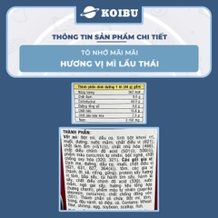 ACECOOK - Mì Nhớ Mãi Mãi hương vị Lẩu thái tôm, Tô Nhớ Mãi Mãi mì lẩu thái tôm, Mì Nhớ ăn liền - 84g/tô - 00024
