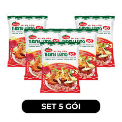 VINACATY - VINACATY - Mì ăn liền thanh long đỏ Caty hương vị Lẩu tôm - Sườn heo chua cay, Mì tôm thanh long Caty - 70g/gói - 00568
