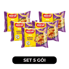 UNIBEN - Mì Reeva Fresh hương vị Bắp bò cải chua (cói gói cải chua thật), Mì bắp bò dưa chua Reev- 85g/gói - 00496