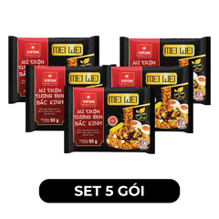 VIFON - Mì trộn Mei Wei hương vị tương đen Bắc Kinh, mì trộn Mei Wei ăn liền, mì trộn MeiWei, mì trộn Vifon - 93g/gói - 00226