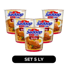 SEDAAP - Mì trộn Sedaap ly vị mì xào (ly trắng) - Mì Sedaap vị gà không cay vị mì xào, Mì ăn liền Indonesia, Mie Sedaap Instant Cup Mi Goreng, Mì ly Indonesia, Mì Indo - 85g/ly - 00288