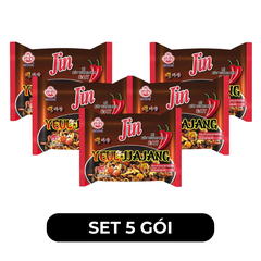 OTTOGI - Mì nấu Jin Yeul Jjajang hương vị trộn Xốt tương đen cay, Mì trộn Yeul Sốt tương đen cay - 135g/gói - 00527