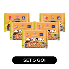 OTTOGI - Mì úp Jin hương vị trộn BBQ bò, Mì trộn BBQ bò Jin, Mì trộn BBQ Ottogi Jin hương vị bò - 75g/gói - 00450