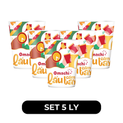 MASAN - Mì ly Omachi lẩu cầm tay hương vị Tomyum hải sản, Mì ly Tomyum hải sản Omachi, Mì Omachi ly - 71g/ly - 00081