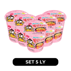 SAMYANG - Mì ly khô gà cay Samyang hương vị Gà Cay Carbonara, Mì ly gà cay Samyang Carbonara Hàn Quốc - 80g/ly - 00412