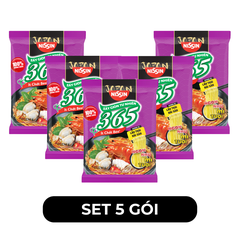 NISSIN - Mì Không Chiên 365 hương vị Lẩu Thái Hải Sản - Mì không chiên 365/ Mì gói 365/ Mì Healthy 365/Mì ăn liền Ba Sáu Năm - 68g/gói - 00365