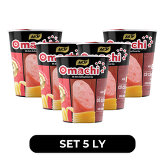 MASAN - Mì ly OMACHI có CÂY THỊT THẬT hương vị Xốt/Sốt Bò Hầm - Mì ly khoai tây ăn liền - 114g/ly - 00111