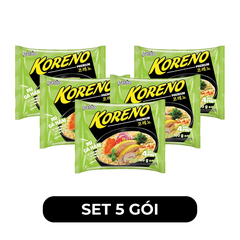 PALDO - Mì Koreno Premium hương vị Gà hầm, Mì gà hầm Koreno Premium, Mì gà hầm Koreno Hàn Quốc - 100g/gói - 00397