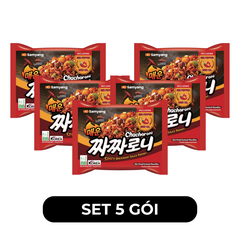 SAMYANG FOOD - Mì trộn Samyang Chacharoni hương vị Jjajang cay, Mì trộn tương đen cay Chacharoni Samyang - 140g/gói - 00547